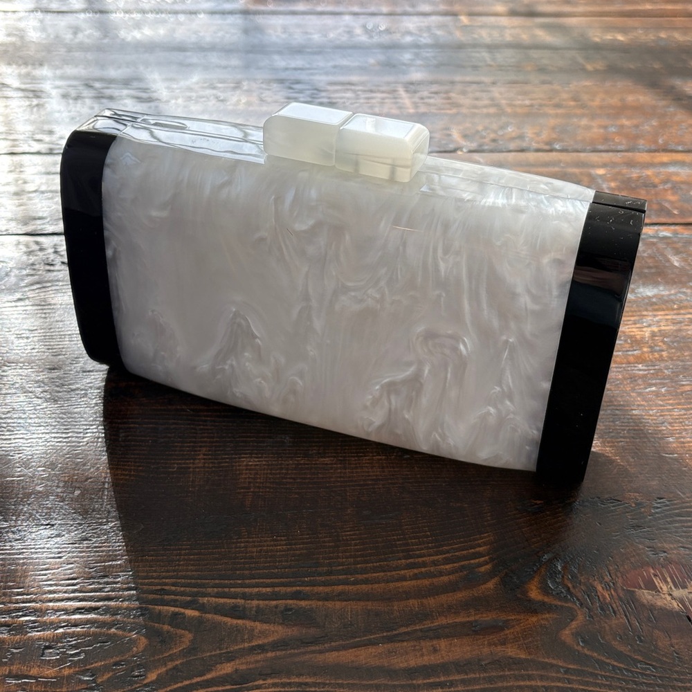 NWOT Sea Lily Mother Of Pearl Clutch - Picture 3 of 7